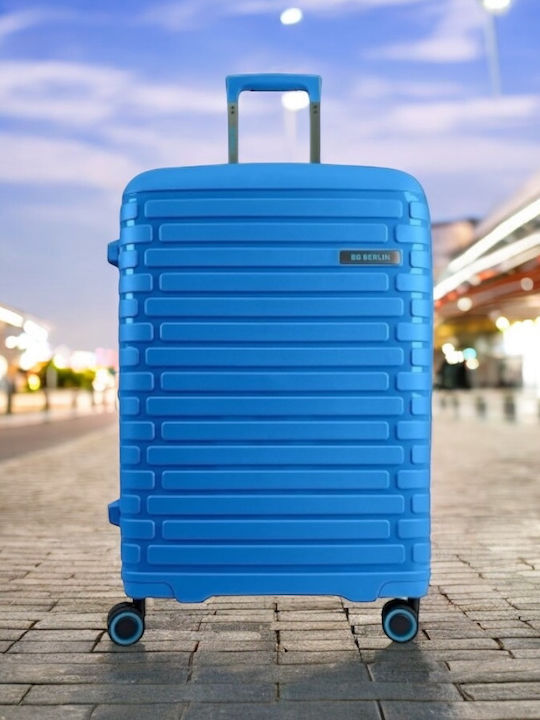 Bg Berlin Expandable Μεσαία Βαλίτσα Ταξιδίου Σκληρή Soda Blue με 4 Ρόδες Ύψους 66εκ.