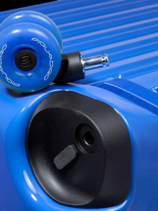 Piquadro Μεσαία Βαλίτσα Ταξιδίου Σκληρή Pop Blue με 4 Ρόδες Ύψους 69εκ.