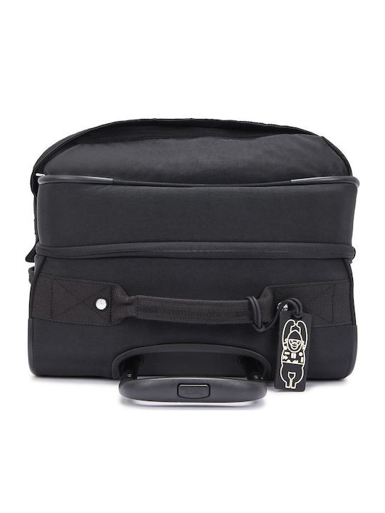 Kipling Spontaneous Medium Fabric Black Suitcase with 4 Wheels Height 66cm
