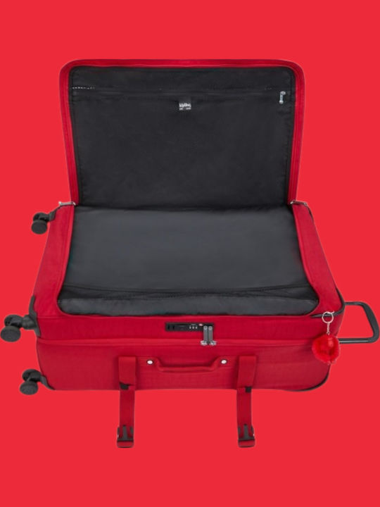 U.S. Polo Assn. Μεγάλη Βαλίτσα Ταξιδίου Ruby Red με 4 Ρόδες Ύψους 78εκ.