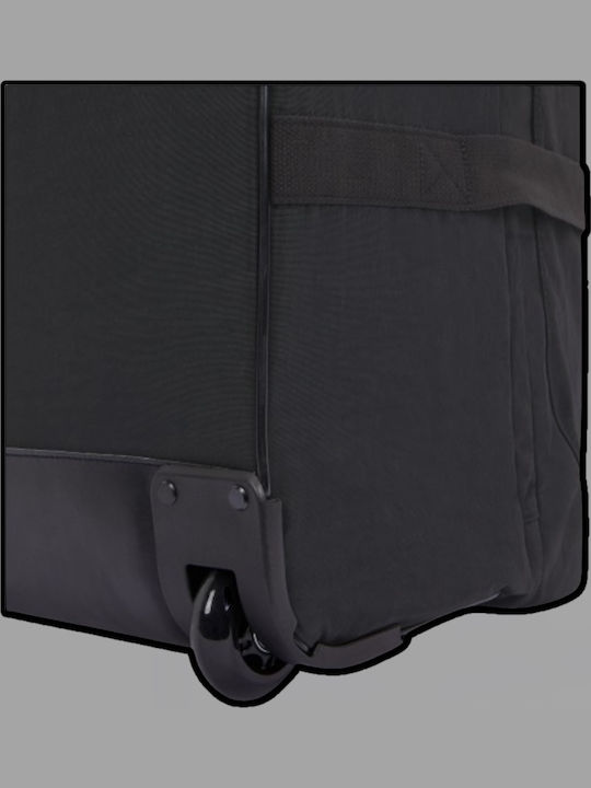 Kipling Μεγάλη Βαλίτσα Ταξιδίου Υφασμάτινη Black με 4 Ρόδες Ύψους 76εκ.