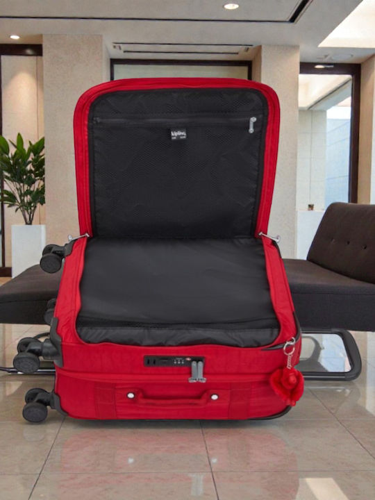 Kipling Βαλίτσα Ταξιδίου Καμπίνας Ruby Red με 4 Ρόδες Ύψους 55εκ.