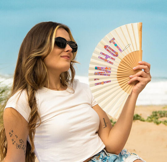 Fan Fisura Message I'm Hot Beige
