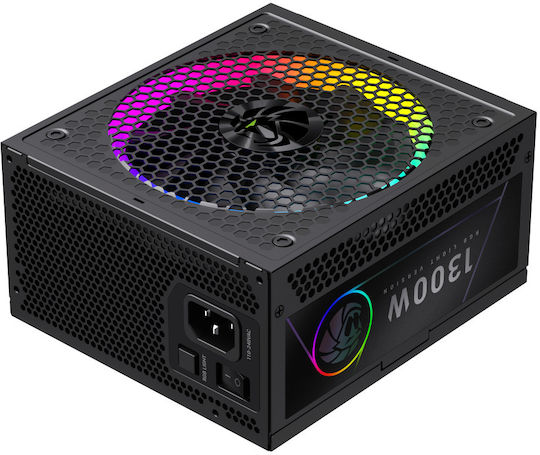 GameMax RGB PRO 1300G 1300W Μαύρο Τροφοδοτικό Υπολογιστή Full Modular 80 Plus Gold