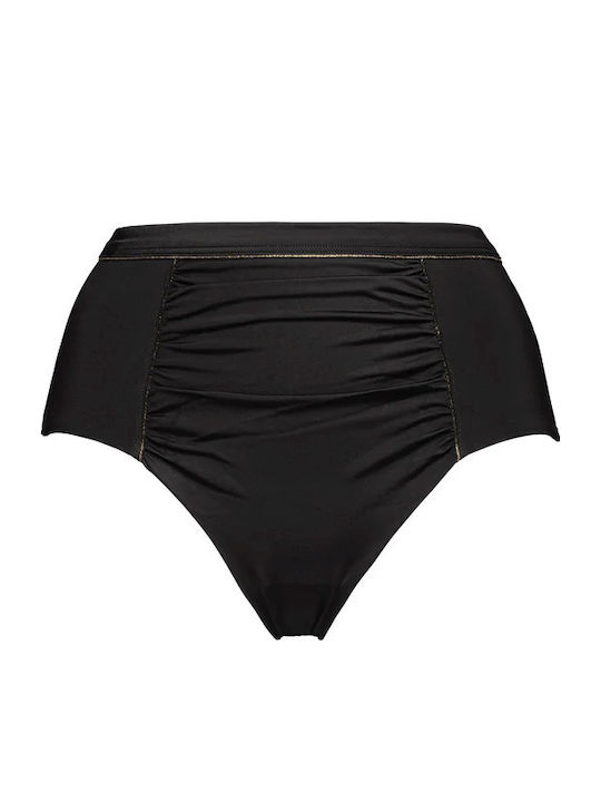 Bikini Boxer Ψηλόμεσο Μαύρο