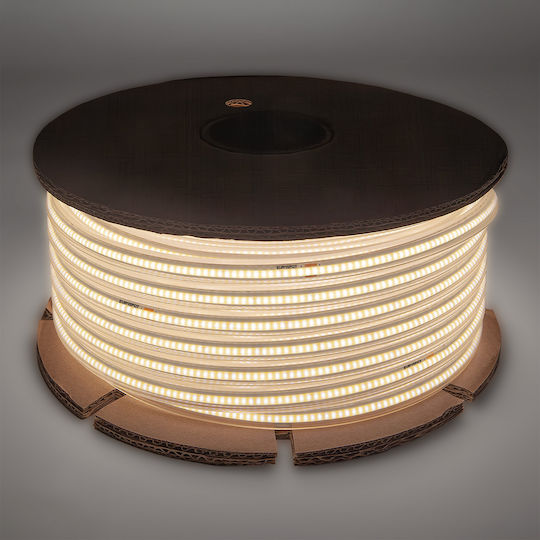 Eurospot Waterproof LED Strip 220V Warm White Light 5m COB Type