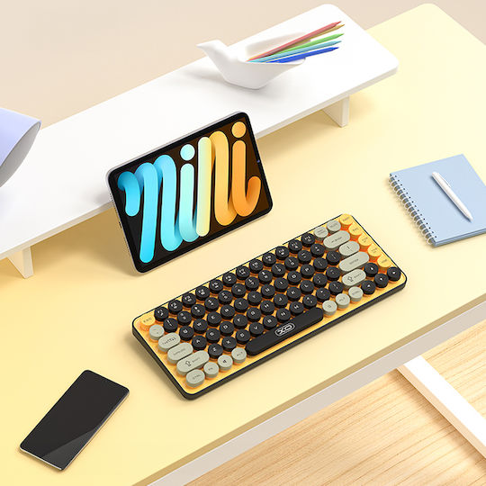 XO KB-12 Tastatură Wireless Bluetooth Engleză SUA Portocalie