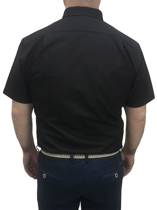 Short Sleeve Shirt in Regular Fit Black