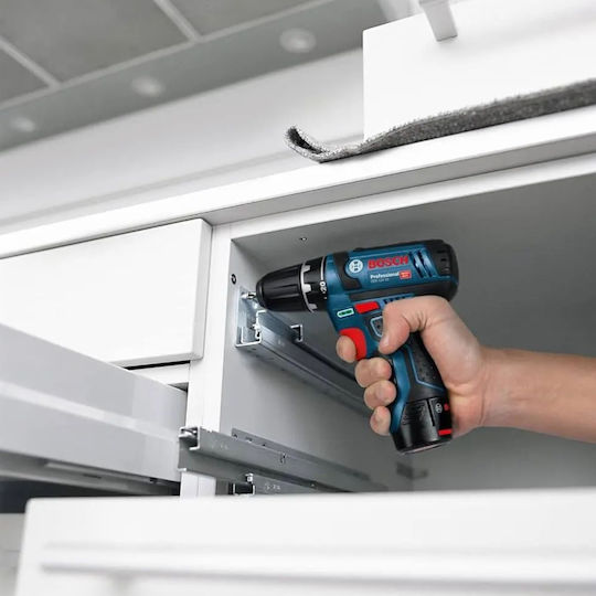 Bosch GSR Set Drill Driver & Angle Wheel 12V with 2 Batteries 2Ah and Case
