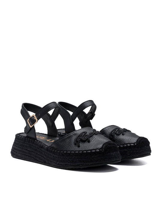 Summer Women's Platform Espadrille Style Black