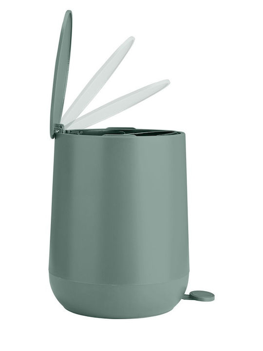 Estia Plastic Bathroom Bin Soft Close 5l Turquoise