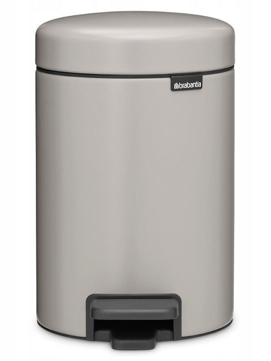 Brabantia Πλαστικό Καλαθάκι Μπάνιου 3lt Γκρι