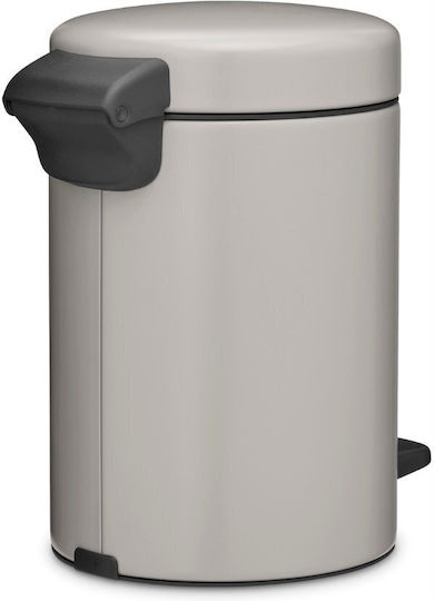 Brabantia Plastic Bathroom Bin 3l Gray
