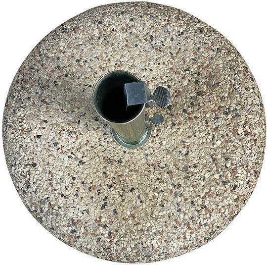 Tesias Group Beton Schirmständer mit Einstellbar Hellblau 60x60x45cm