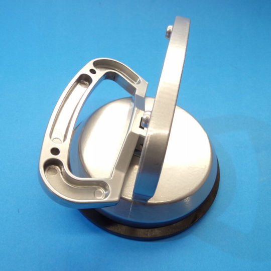 Kraft & Dele Μονή Βεντούζα Αλουμινίου Διαμέτρου 120mm με Ικανότητα Συγκράτησης 50kg