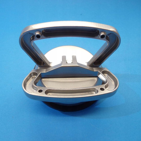Kraft & Dele Μονή Βεντούζα Αλουμινίου Διαμέτρου 120mm με Ικανότητα Συγκράτησης 50kg