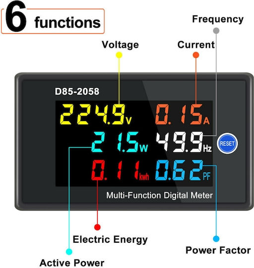 Sinotimer Voltmetru Panou Electric Digital Monofazic