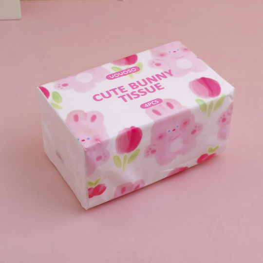 Cute Tissue Bunny Shape 4 Pieces