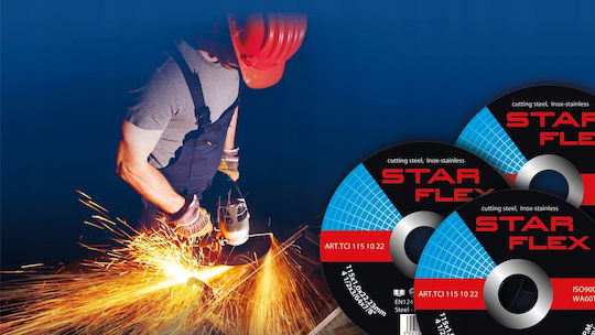 Flex Stahl Schleifscheibe Flap Disc T29 125-22 Körnung 60 Tls1252260