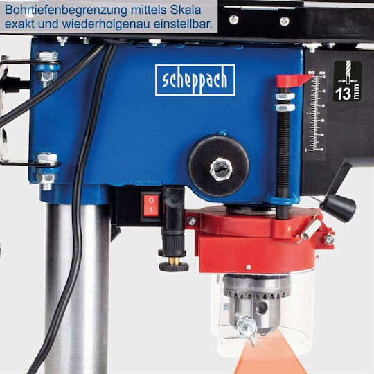 Scheppach Κολωνάτο Δράπανο 500W 16mm DP16VLS με Ισχύ 500Watt
