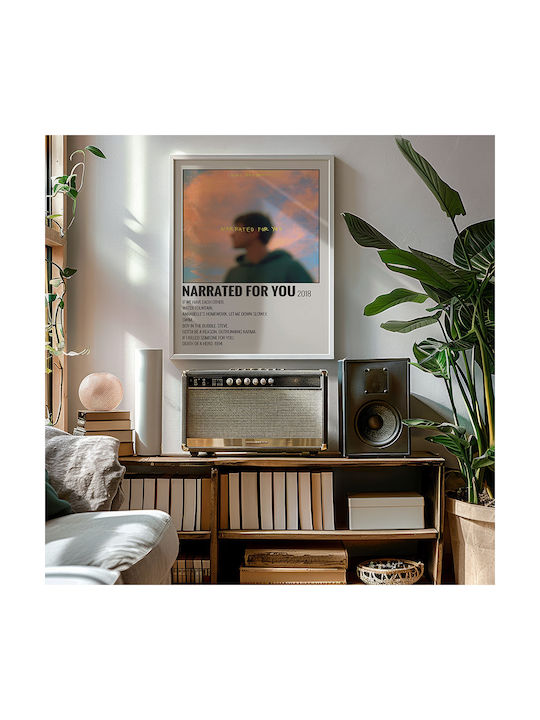 Music Poster Erzählt Du Alec Benjamin Ms725 21cm x 30cm Λευκά Κάδρο Pvc