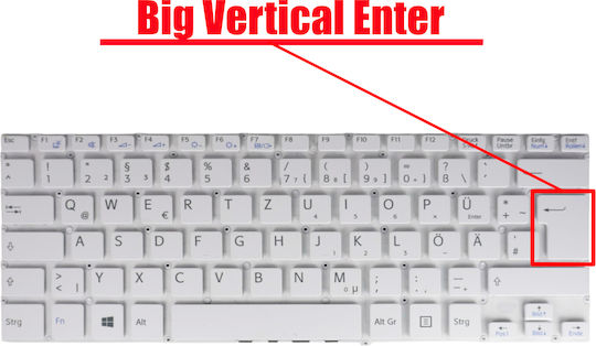 Deutsche Tastatur Für Laptop German Laptop Keyboard Sony Vaio Svf Svf14 Svf14e Svf142 Svf143 Svf14n Svf1432 Svf1421 Svf 14e 9z.nadbq.20f De No Frame White Κωδ.40314denofrwhite