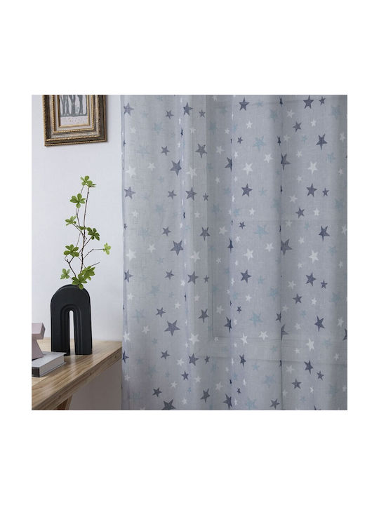 Beauty Home Curtain with Grommets Art 6121 Light Blue 280x280cm