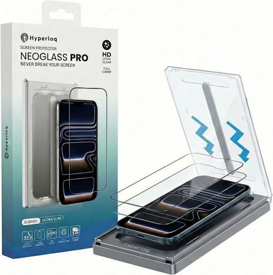 Hyperloq Neoglass Pro Privacy Tempered Glass (iPhone 16)