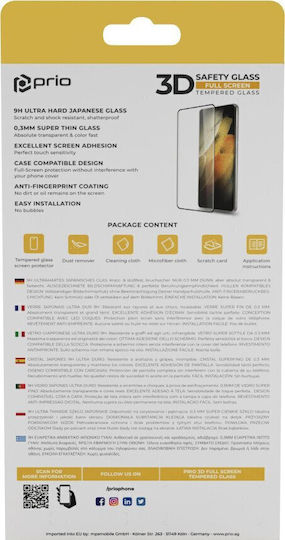 3D Full Face Tempered Glass Μαύρο (Huawei P40 Lite)