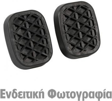Lampa CP-19 Σετ Πεταλιέρες Αντιολισθητικές Αυτοκινήτου για Fiat / Jeep από Λάστιχο Μαύρες 2τμχ