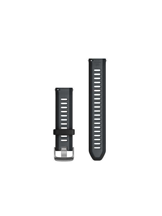 Garmin Каишка Черен (GARMIN Quick Release 20 Black/Slate Gray Band е съвместим с модели на ''GARMIN'')