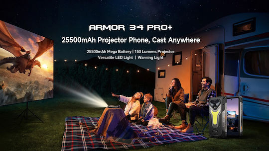 Ulefone Armor 34 Pro+ 5G Dual SIM (16GB/512GB) Robustes SmartPhone Pulse Schwarz