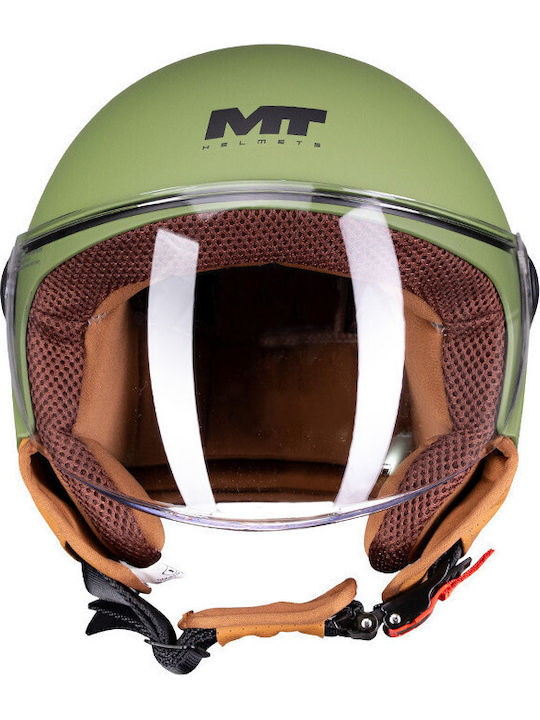 MT Street S Pure A6 Khaki Matte Κράνος Μηχανής Jet ECE 22.06 950gr