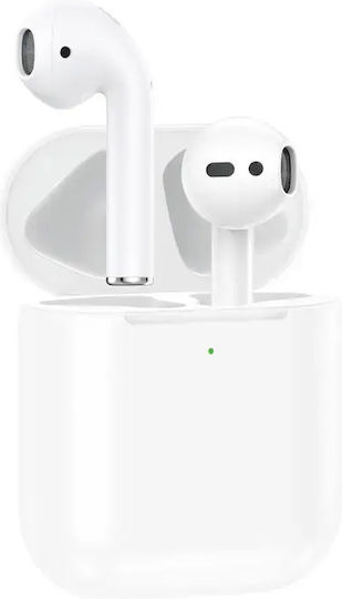 Foneng BL08L Earbud Bluetooth Handsfree Căști cu Carcasă de Încărcare Alb