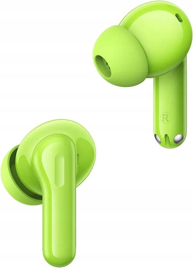 Realme T200 In-ear Bluetooth Handsfree Ακουστικά με Αντοχή στον Ιδρώτα και Θήκη Φόρτισης Neon Green