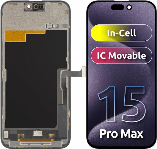 Screen with Touch Mechanism for iPhone 15 Pro Max (Black)