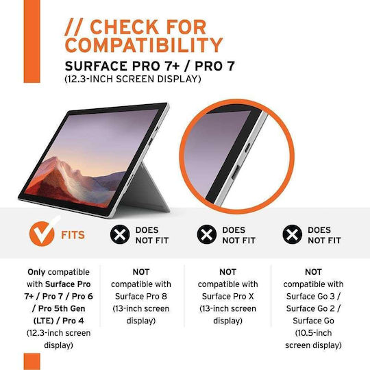 UAG Verre Закалено стъкло (MS Surface Pro 7+/7/6) UA-SFPRO-SP