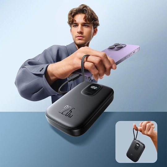 Joyroom JR-PBF18 Power Bank 10000mAh 22.5W με Θύρα USB-A και Θύρα USB-C Power Delivery Μαύρο