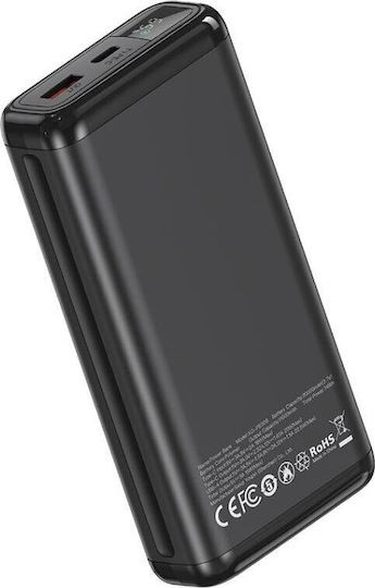 XO PB309 Power Bank 20000mAh 22.5W with USB-A Port and USB-C Port Quick Charge 3.0 Black