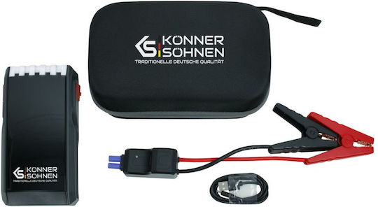 Könner & Söhnen Φορητός Εκκινητής Μπαταρίας Αυτοκινήτου με Power Bank / USB 12V