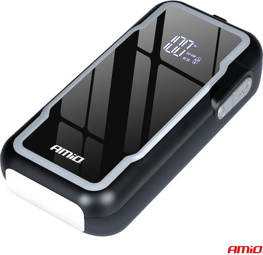 AMiO Tragbarer Batterie-Starter Auto & Motorrad 12000mAh mit Power Bank USB Taschenlampe 12V