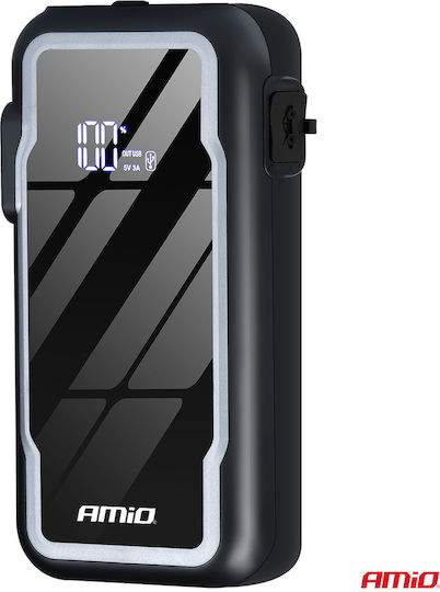 AMiO Tragbarer Batterie-Starter Auto & Motorrad 12000mAh mit Power Bank USB Taschenlampe 12V