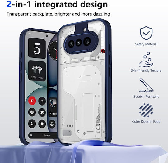 Farbe Rahmen Rückseite Kunststoff Blau Nothing Phone (4a)