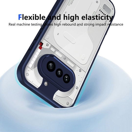 Farbe Rahmen Rückseite Kunststoff Blau Nothing Phone (4a)