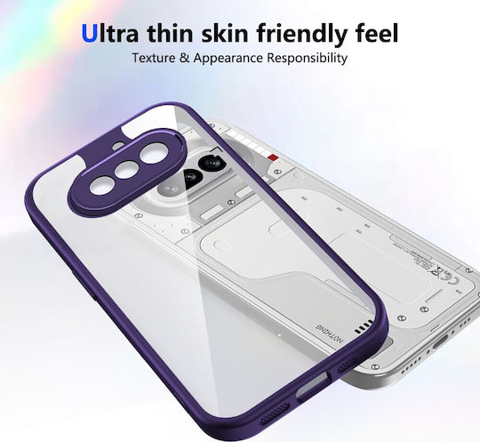 Farbe Rahmen Rückseite Kunststoff Lila (Nichts Phone (4a))