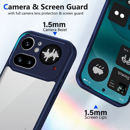 Farbe Rahmen Rückseite Kunststoff Blau (Nichts Phone (4a) Pro)