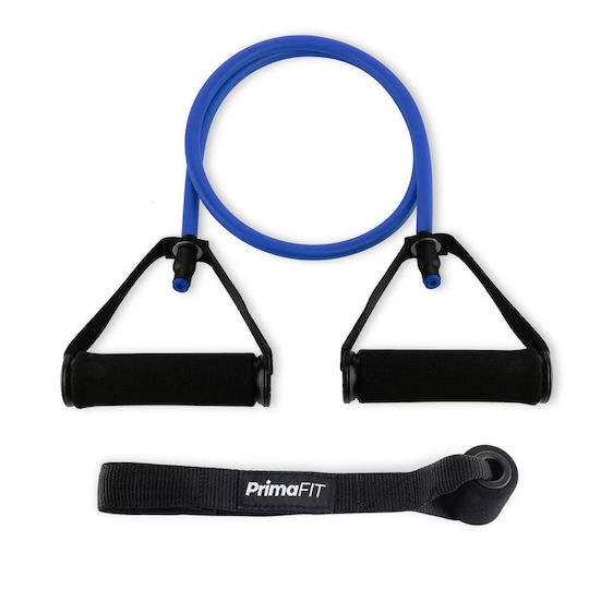 PrimaFit Λάστιχο Γυμναστικής Σωληνωτό με Λαβές Μπλε