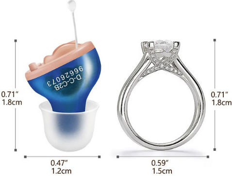 Laiwen T25 Digital Intra-Channel Hearing Aid for Left Ear 1801649