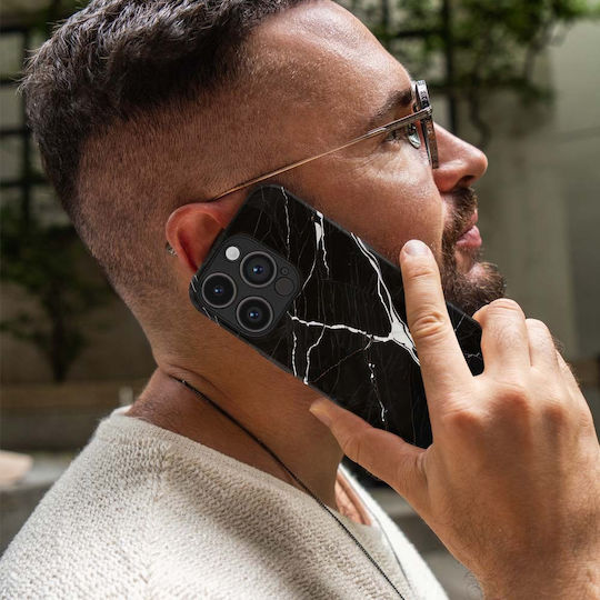 Sonique Marble Series Case Motorola Moto G55 5G Black