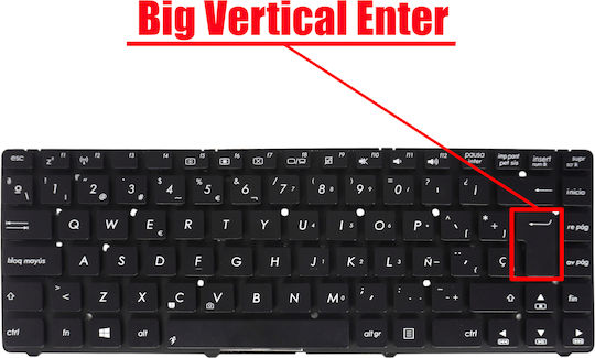 Teclado Español Para Portátil Spanish Laptop Keyboard Asus K45 K45a K45v K45vd K45vj K45vm K45vs Mp-10h73us-698w Askey037b-us 0kn0-4140us00 Kb312146 0knb0-4140nd00 Es No Frame Black Κωδ.41423esnofr